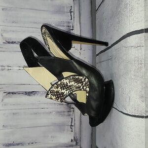 Nicholas Kirkwood Animal Print Platform Heels